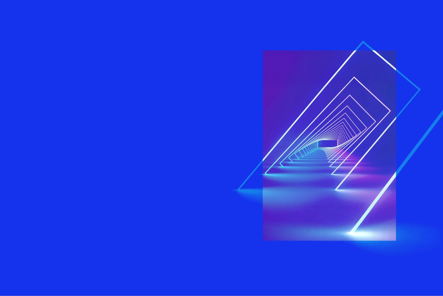 Purple portrait window with white lines