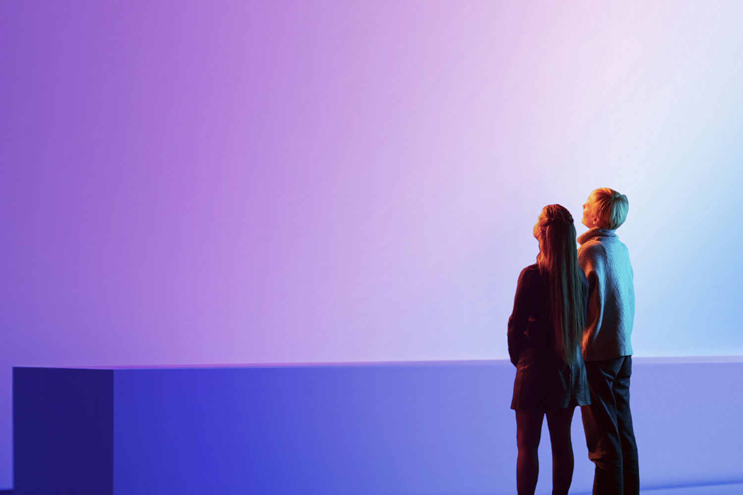 People looking beyond