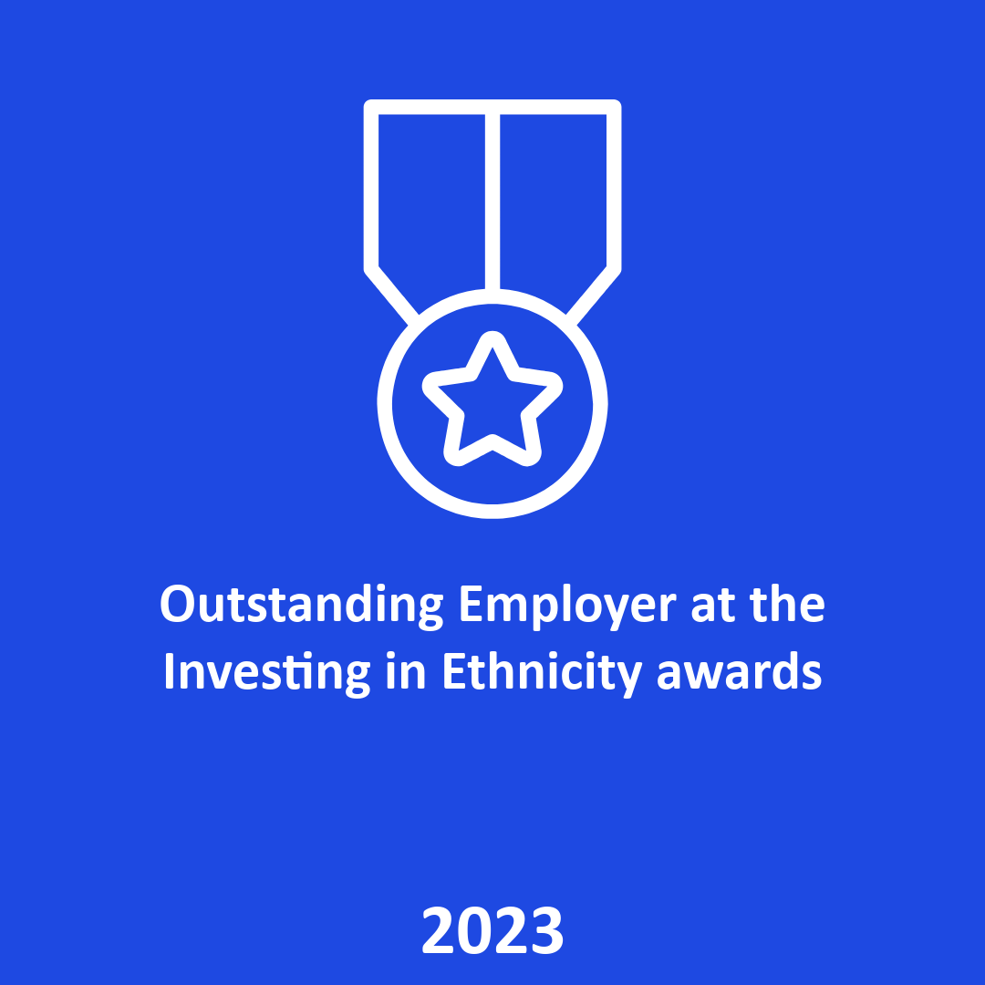 Outstanding Employer at the Investing in Ethnicity awards