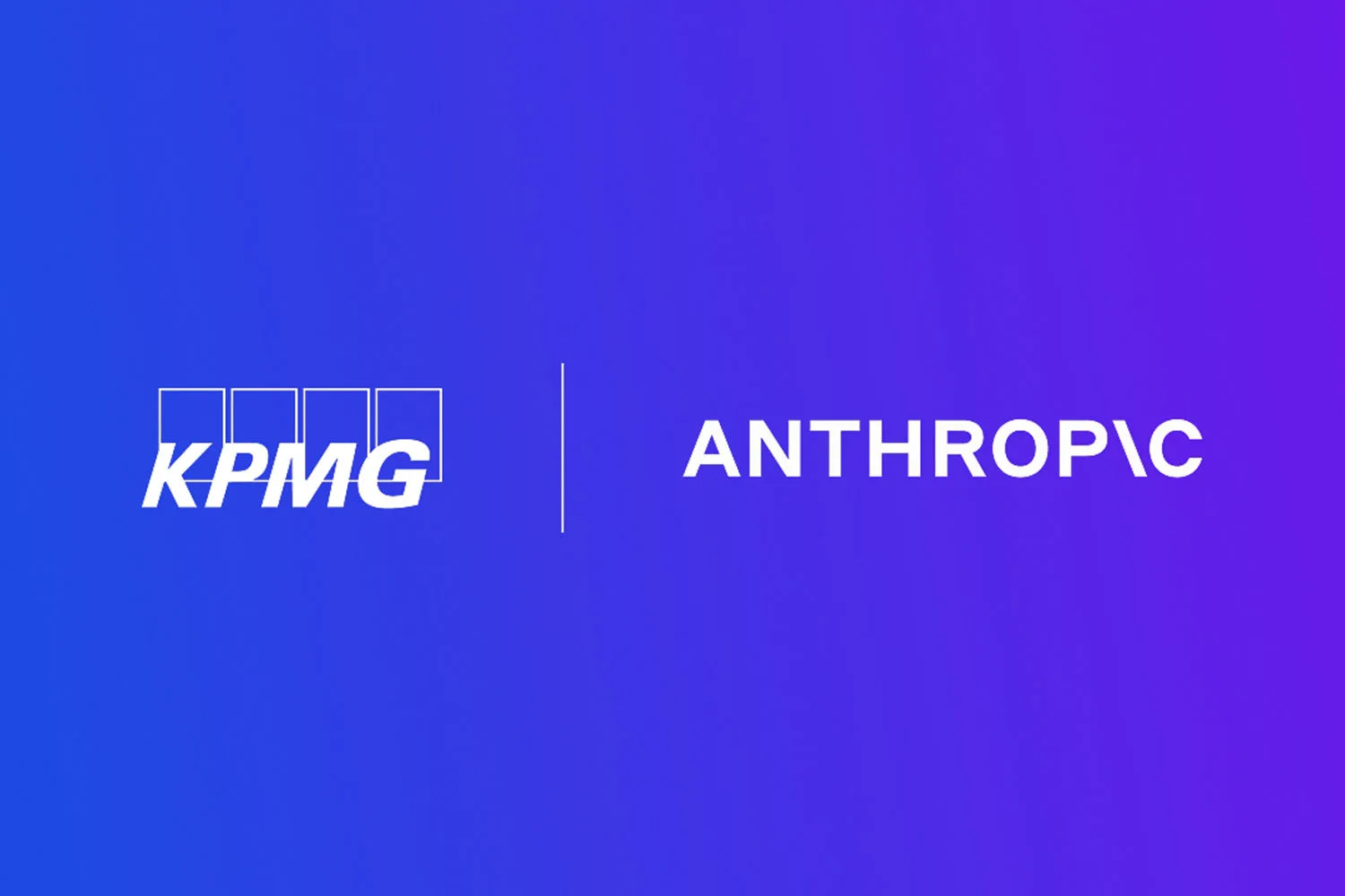 KPMG and Anthropic logos