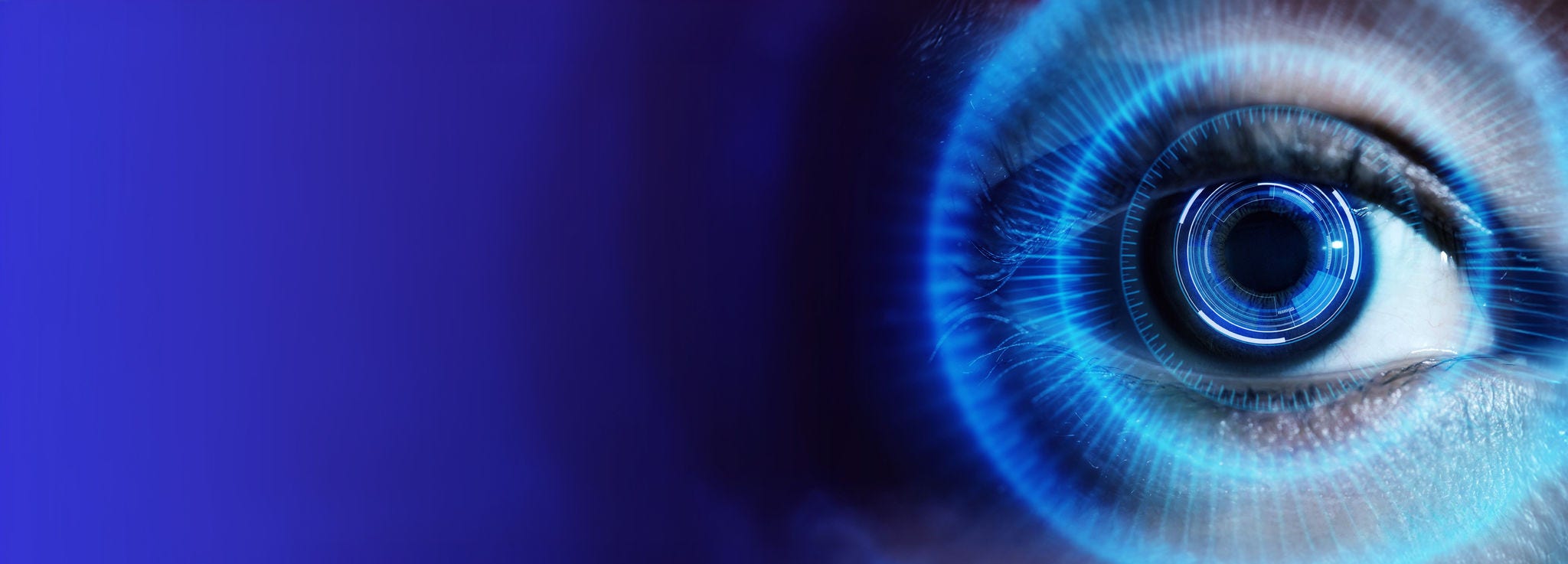 Human eye overlayed with futuristic technology Trusted Enterprise