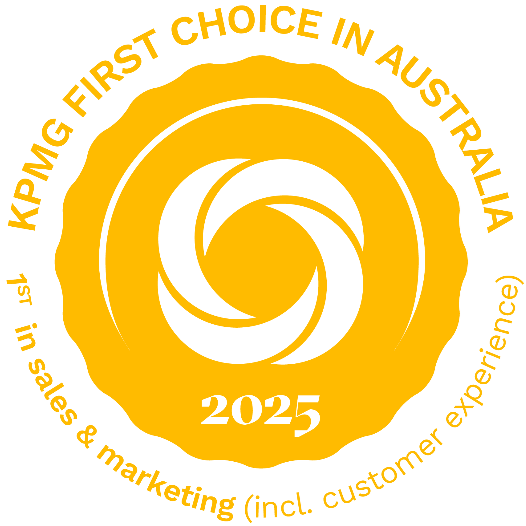 Source Survey 2025 - 1st in sales & marketing (including CX) Source Survey 2025 – KPMG Quality Rankings in Australia – 1st in sales & marketing (including customer experience)