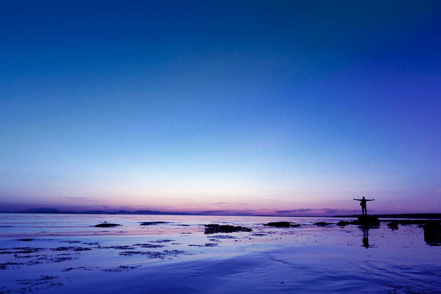 man standing ashore