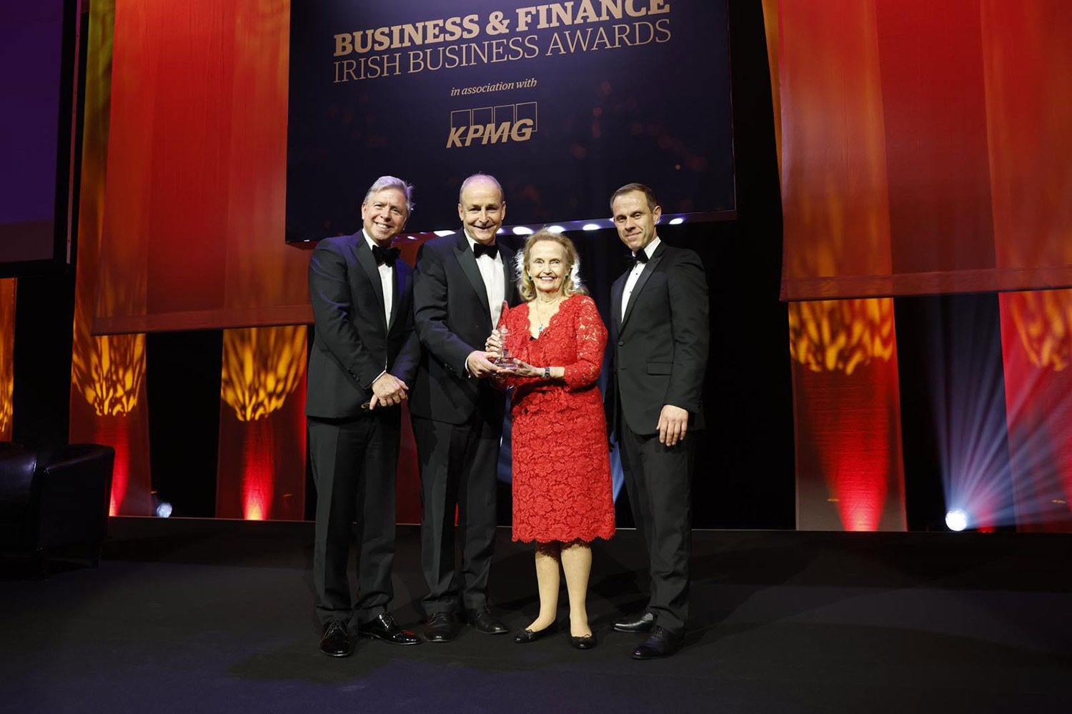 Ian Hyland, Micheál Martin, Loretta Brennan Glucksman and Ryan McCarthy