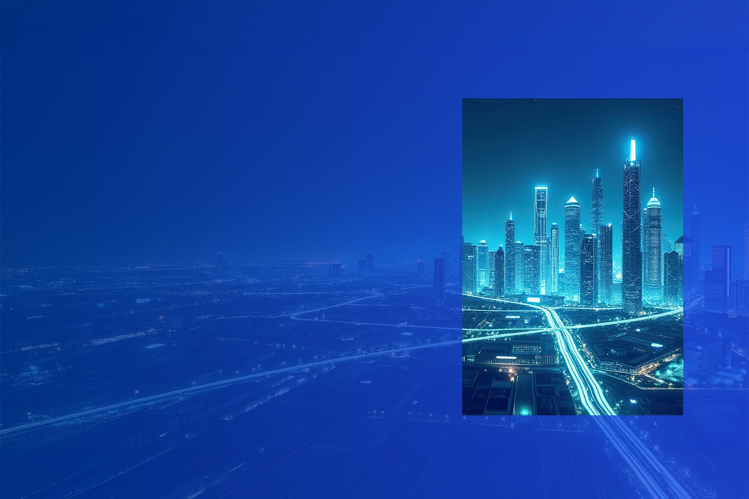 night view of a city