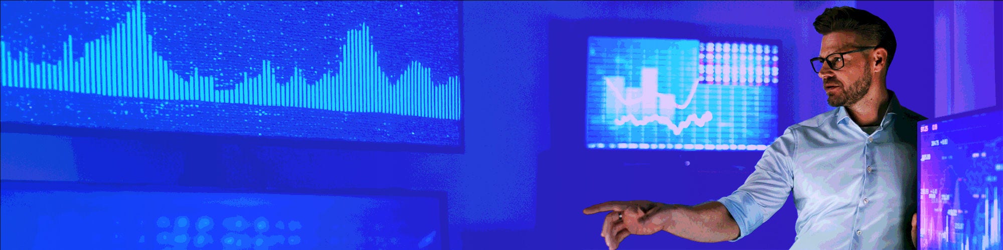 AI image of a man presenting