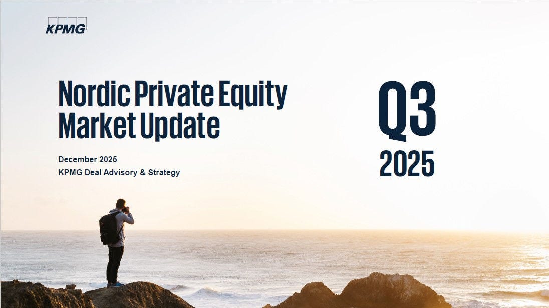 Nordic Private Equity Market Update Q3 2025 front page