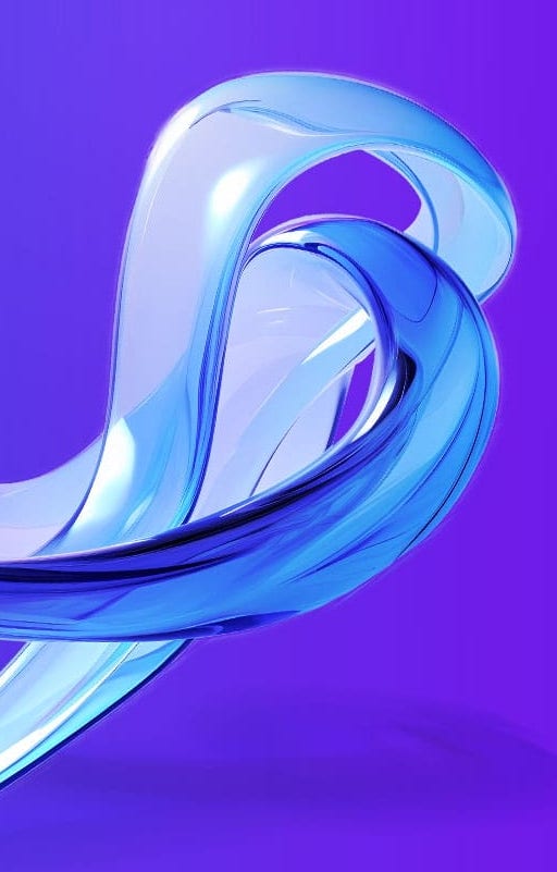 Abstract inverted mobius strip like structure