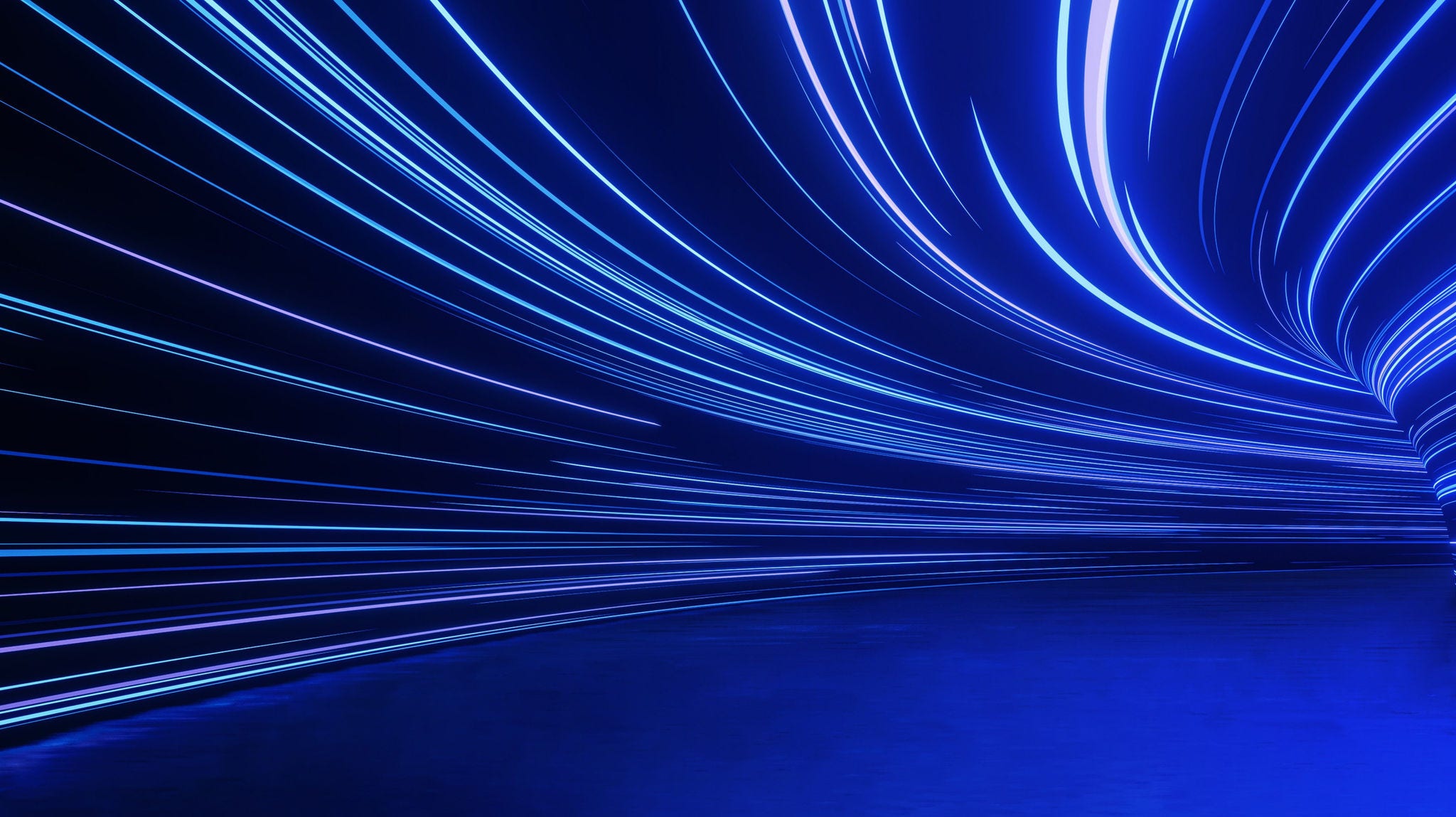 3d-tunnel blue - 1