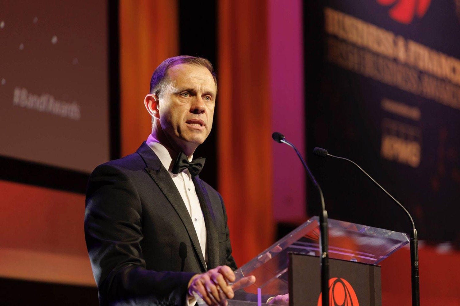 Managing Partner KPMG Ryan McCarthy at Business & Finance Awards