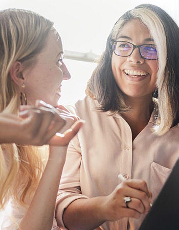 women talking