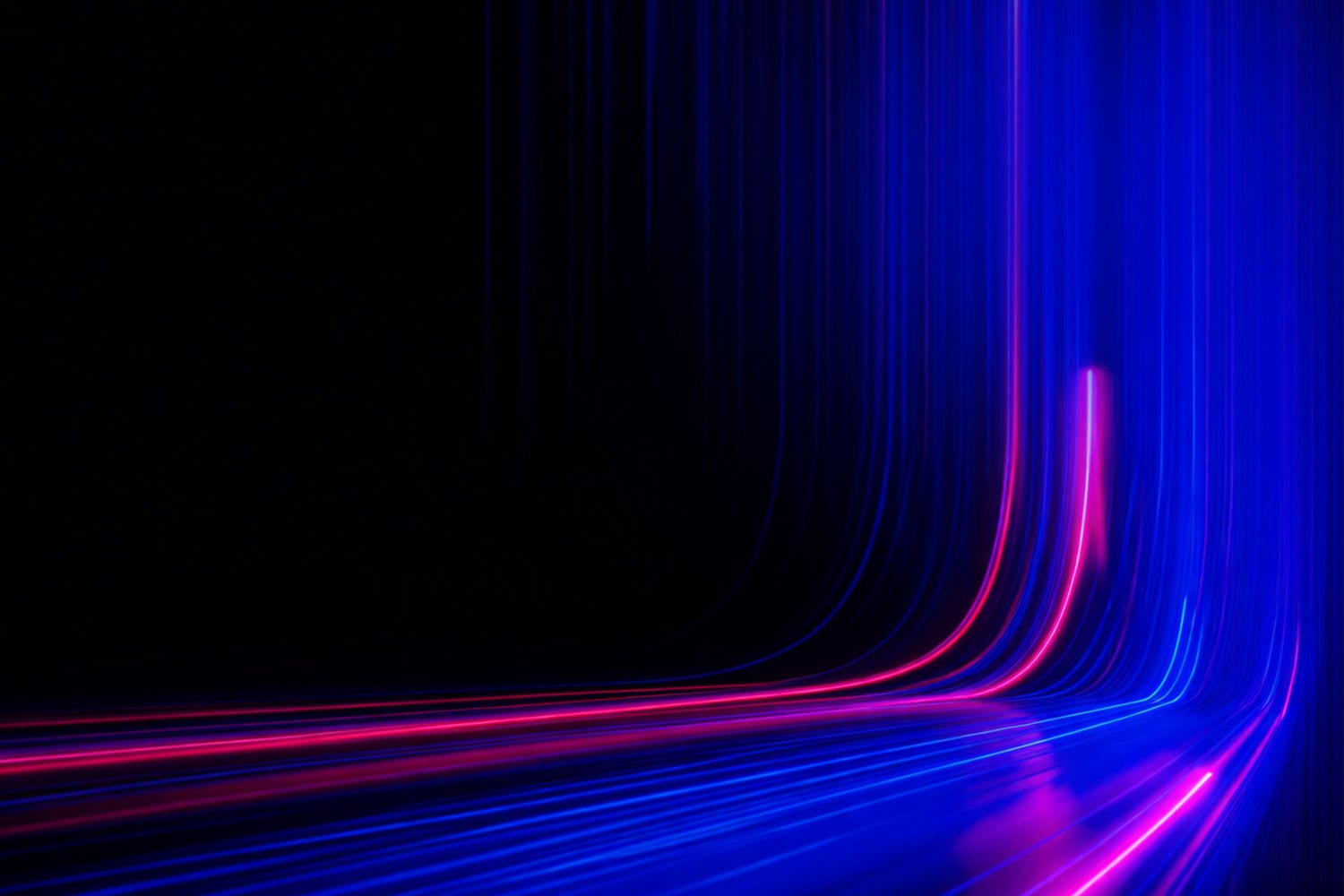 Abstract blue and pink lights