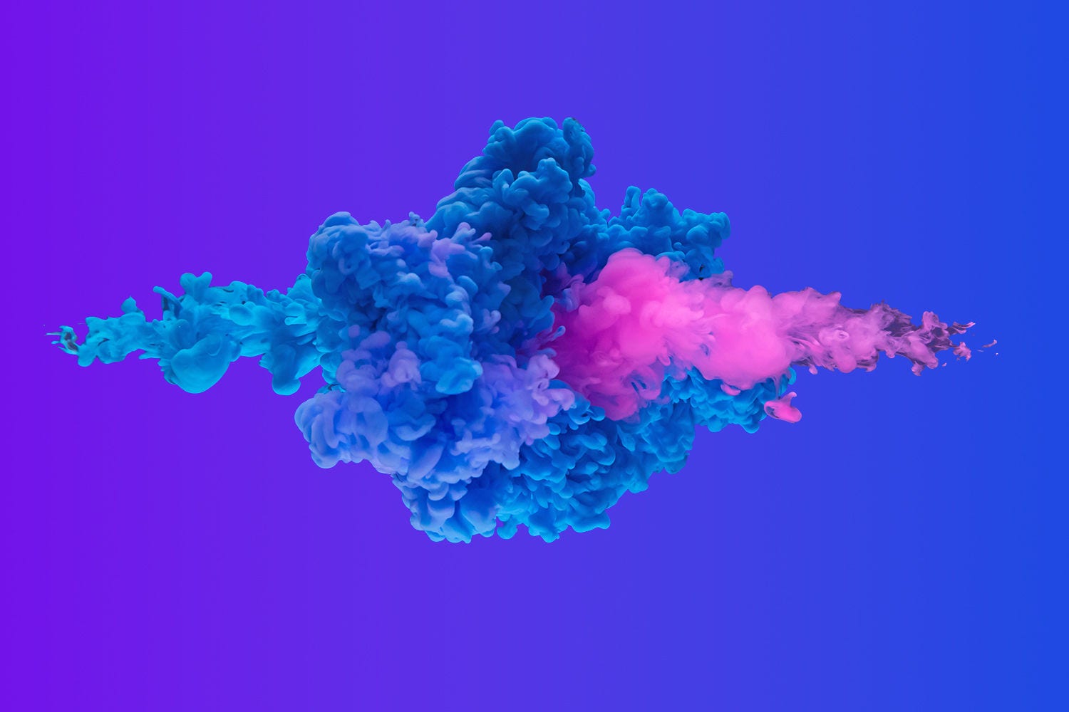 Blue and Pink color infusion abstract Blue and Pink color infusion abstract