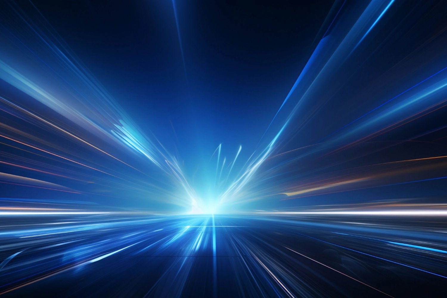Abstract blue light speed technology
