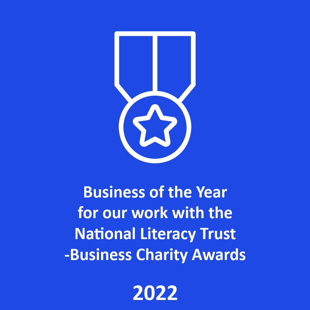 Business of the Year for our work with the National Literacy Trust, Business Charity Awards 2022