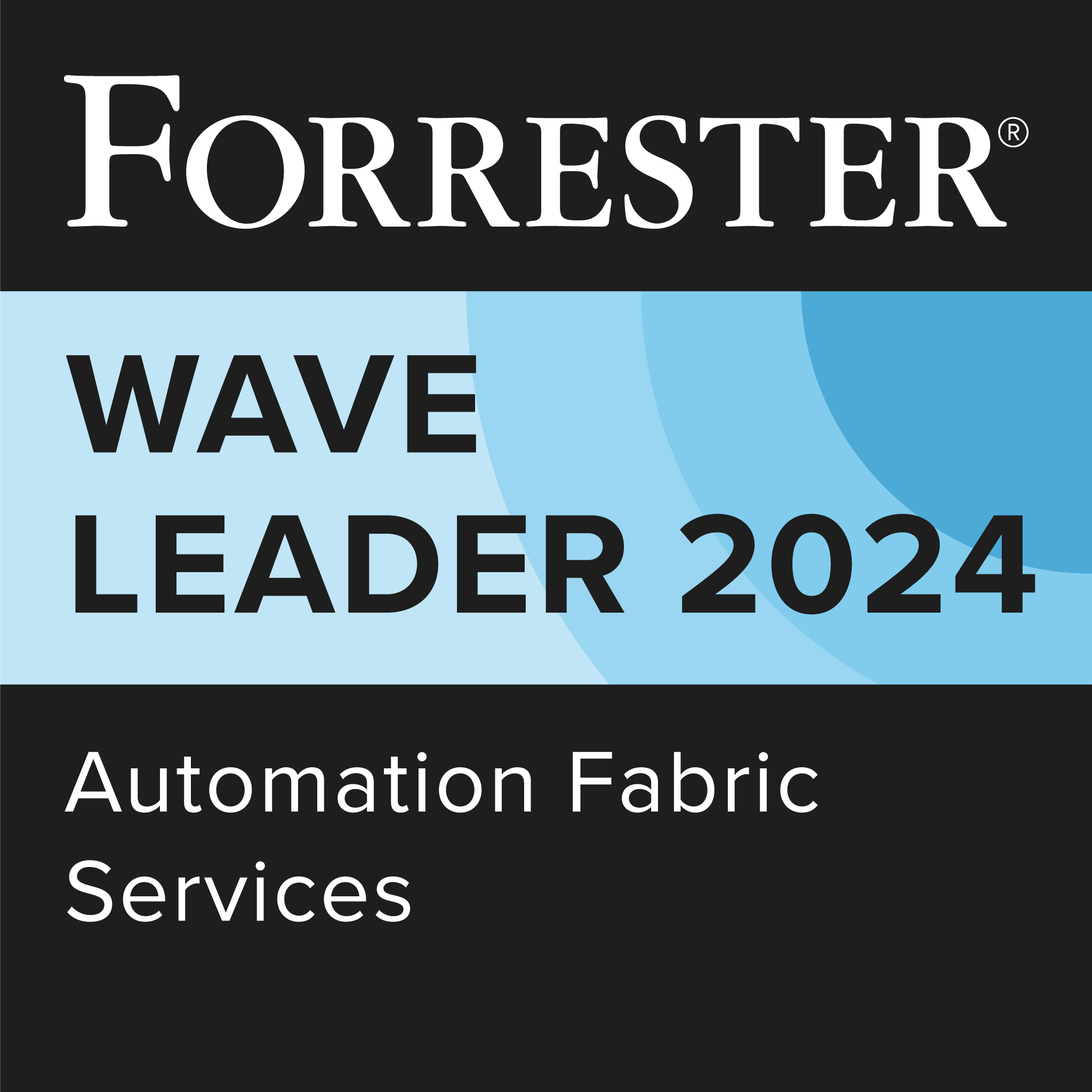 Forrester wave leader 2024 Automation Fabric services