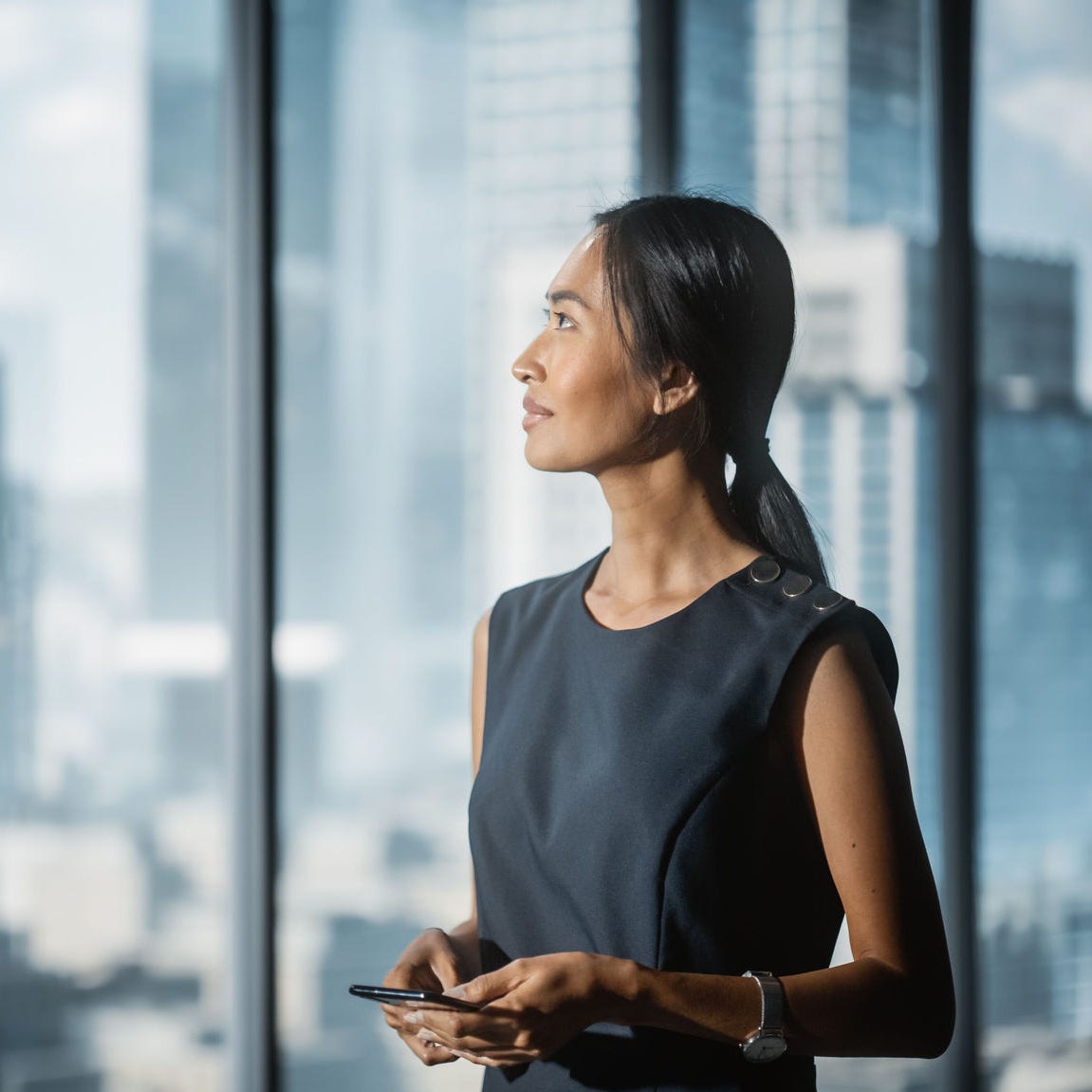 Shot from a shopping mall with walking people