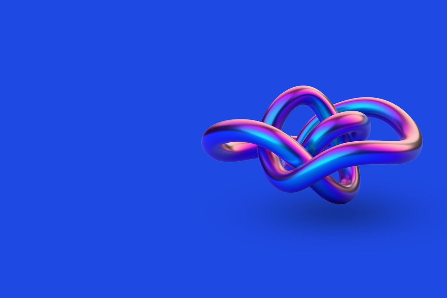 Multicolor chain abstract with blue background Multicolor chain abstract with blue background