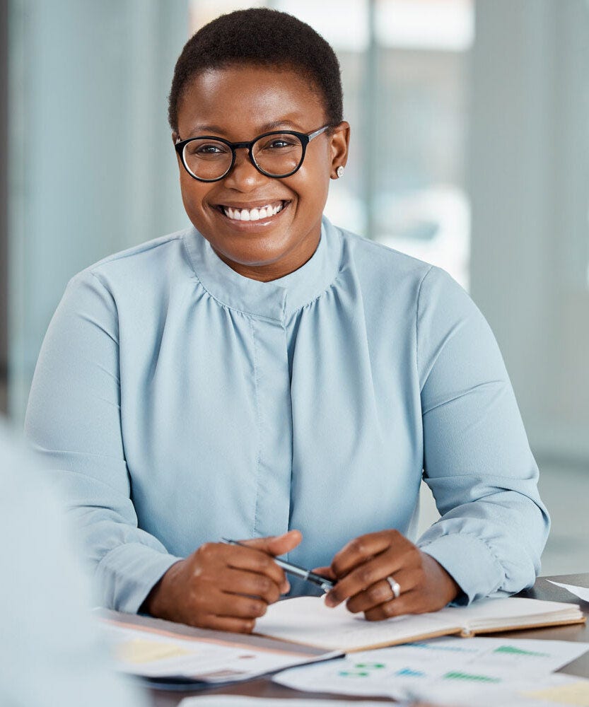 Colleagues at a planning meeting