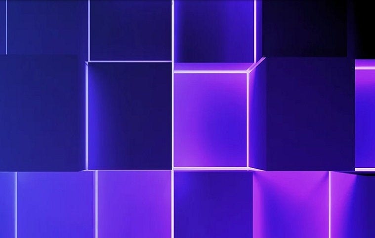 Blue purple squares