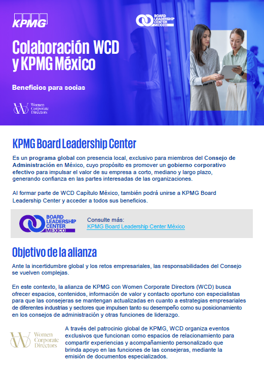 Colaboracion WCD y KPMG México