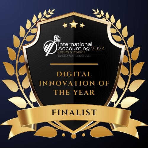 KPMG Digital innovation of the year finalist badge