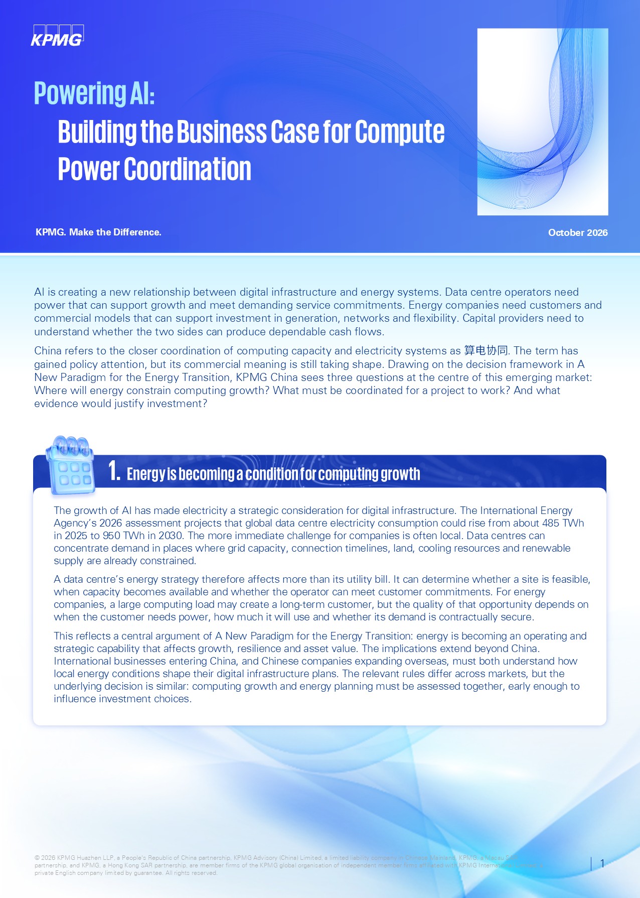 Powering AI: Building the Business Case for Compute–Power Coordination
