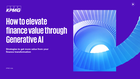 How to elevate finance value through Generative AI