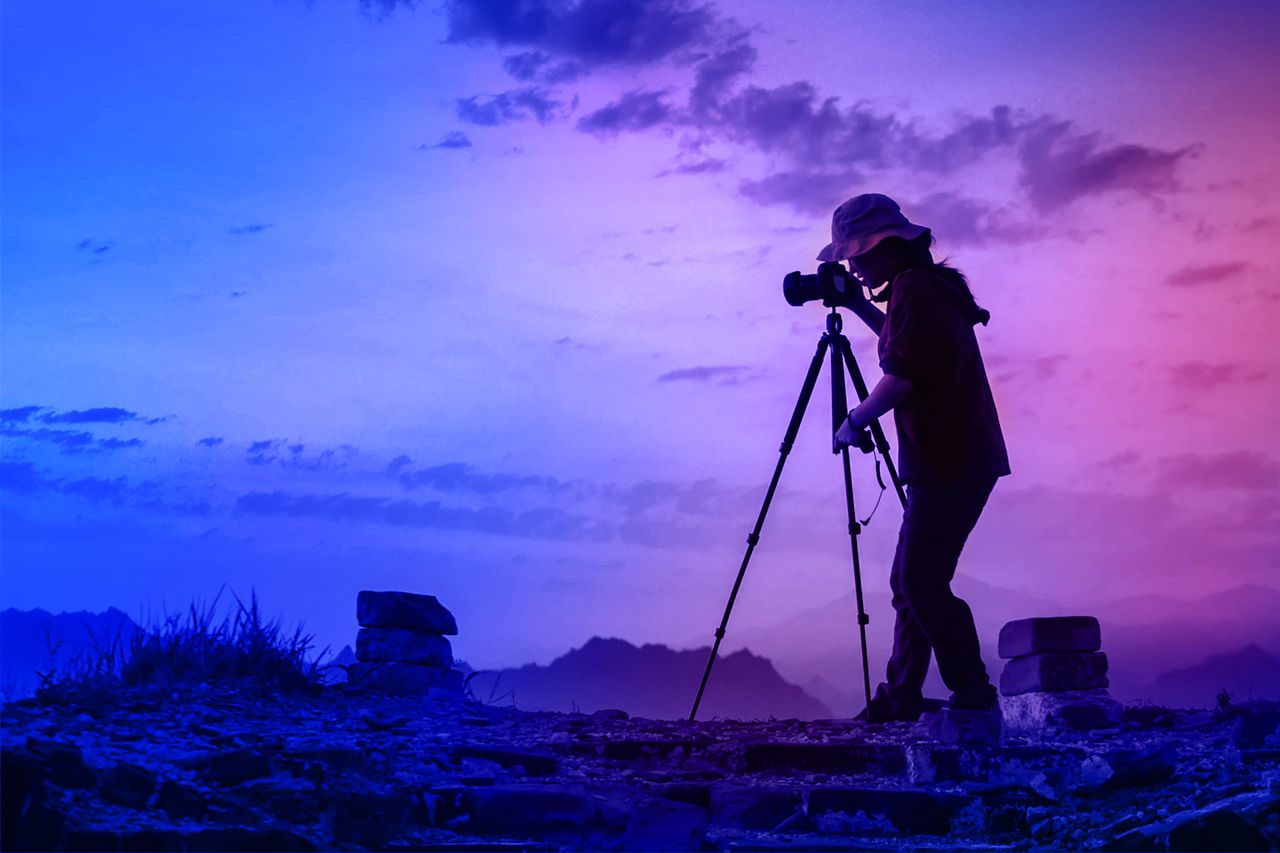 Person doing photography
