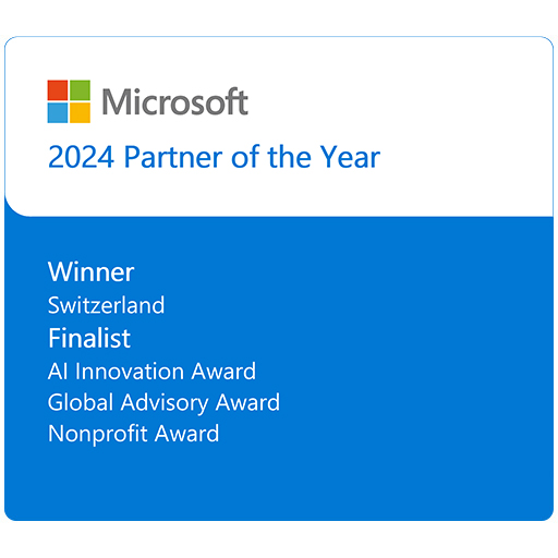 Microsoft 2024 Switzerland Partner of the Year 