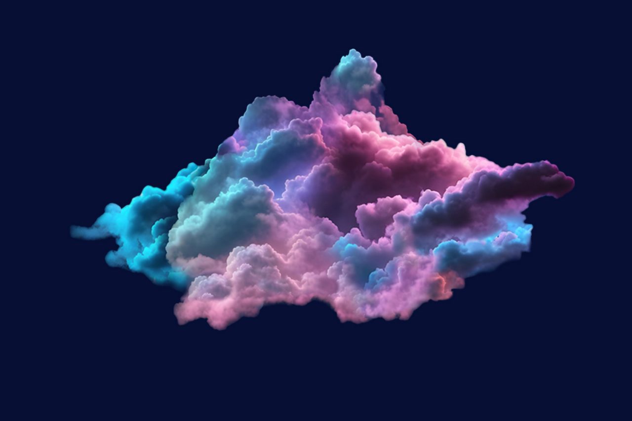 Colorful cloud